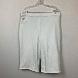 Dream Jeannes White Capri Pants Size XL